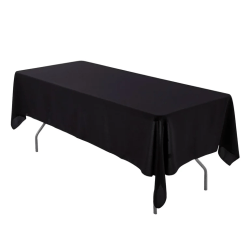 Black Banquet Tablecloth 120 inch