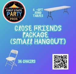 CLOSE FRIENDS PACKAGE (SMALL HANGOUT)