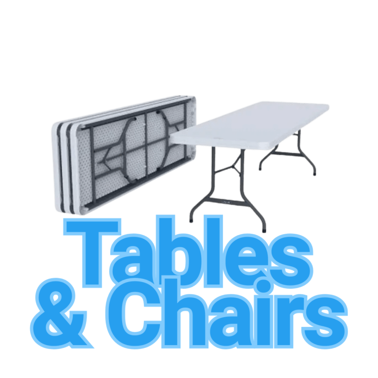 Table and chair rentals in Dover Delaware for events and parties