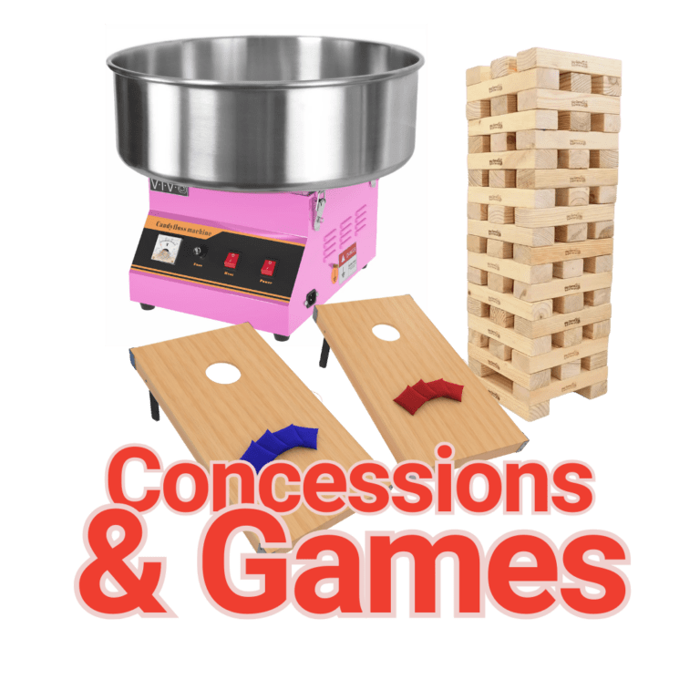 Concession machine and party game rentals in Dover Delaware from First State Party Pros