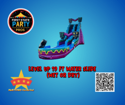 LEVEL UP 19 FT WATER SLIDE (Wet or Dry)