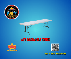 6ft Rectangle Tables