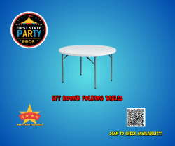 5ft Round Folding Tables
