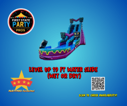 LEVEL UP 19 FT WATER SLIDE (Wet or Dry)