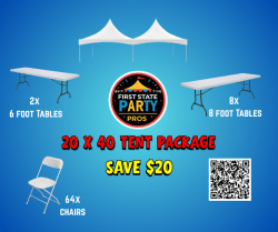 20' x 40'  Tent Package