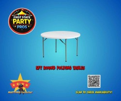5ft Round Folding Tables