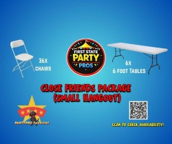 CLOSE FRIENDS PACKAGE (SMALL HANGOUT)