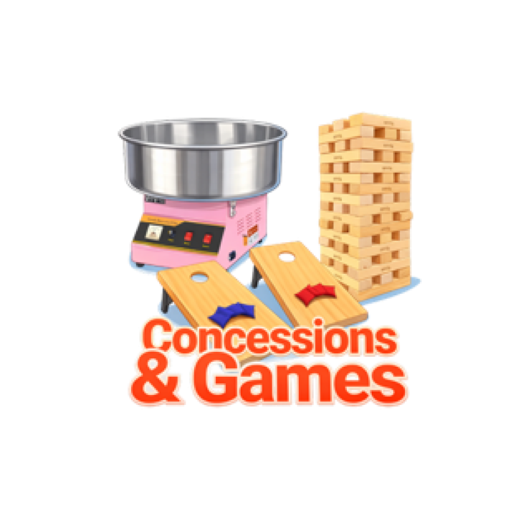 Concession machine and carnival game rentals in Dover Delaware for parties and school events