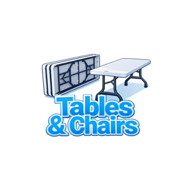 Table and chair rentals for backyard party in Dover Delaware