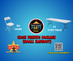 CLOSE FRIENDS PACKAGE (SMALL HANGOUT)