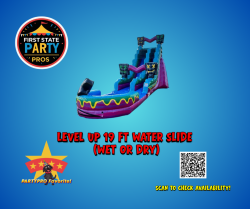 LEVEL UP 19 FT WATER SLIDE (Wet or Dry)